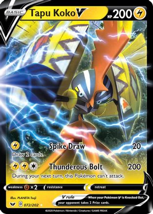 Tapu Koko V (072/202) [Sword & Shield: Base Set]-1