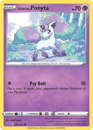 Galarian Ponyta (081/202) [Sword & Shield: Base Set]-1