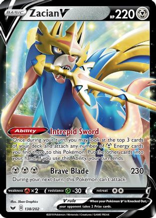 Zacian V (138/202) [Sword & Shield: Base Set]-1