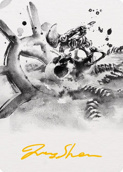 Myr Convert Art Card (Gold-Stamped Signature) [Phyrexia: All Will Be One Art Series]-1
