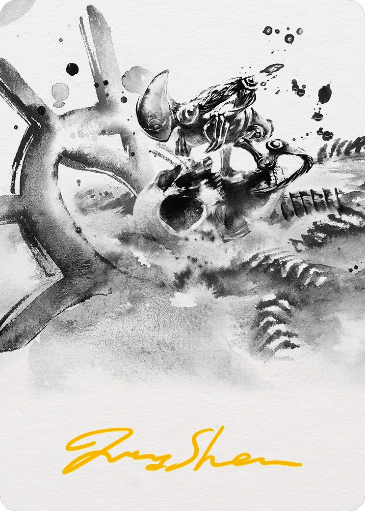 Myr Convert Art Card (Gold-Stamped Signature) [Phyrexia: All Will Be One Art Series]-1