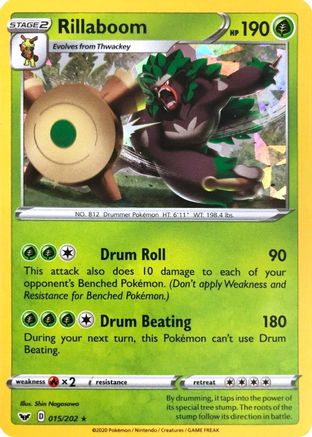 Rillaboom (015/202) (Cracked Ice Holo) (Theme Deck Exclusive) [Sword & Shield: Base Set]-1