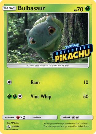 Bulbasaur (SM198) (Detective Pikachu Stamped) [Sun & Moon: Black Star Promos]-1