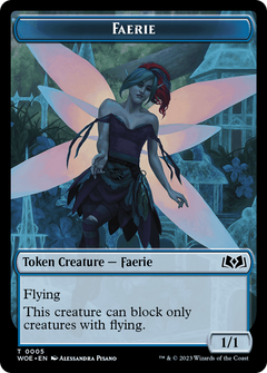 Faerie // Food (0010) Double-Sided Token [Wilds of Eldraine Tokens]-1