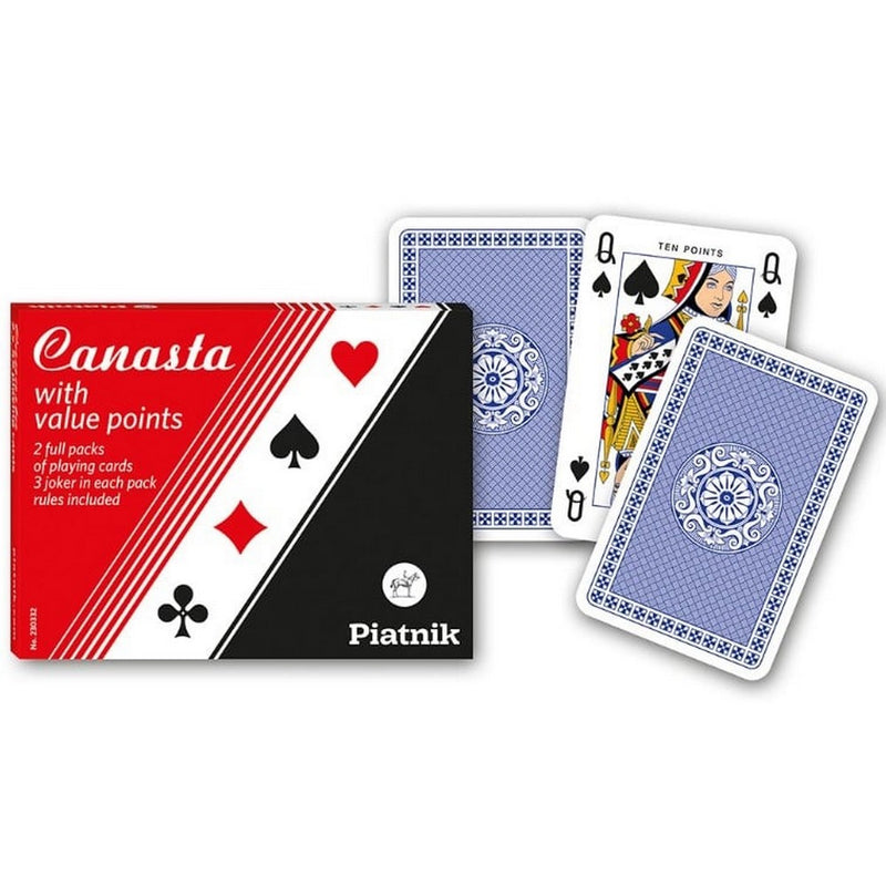 Canasta Twin Pack with Points - Piatnik Playing Cards Double Deck