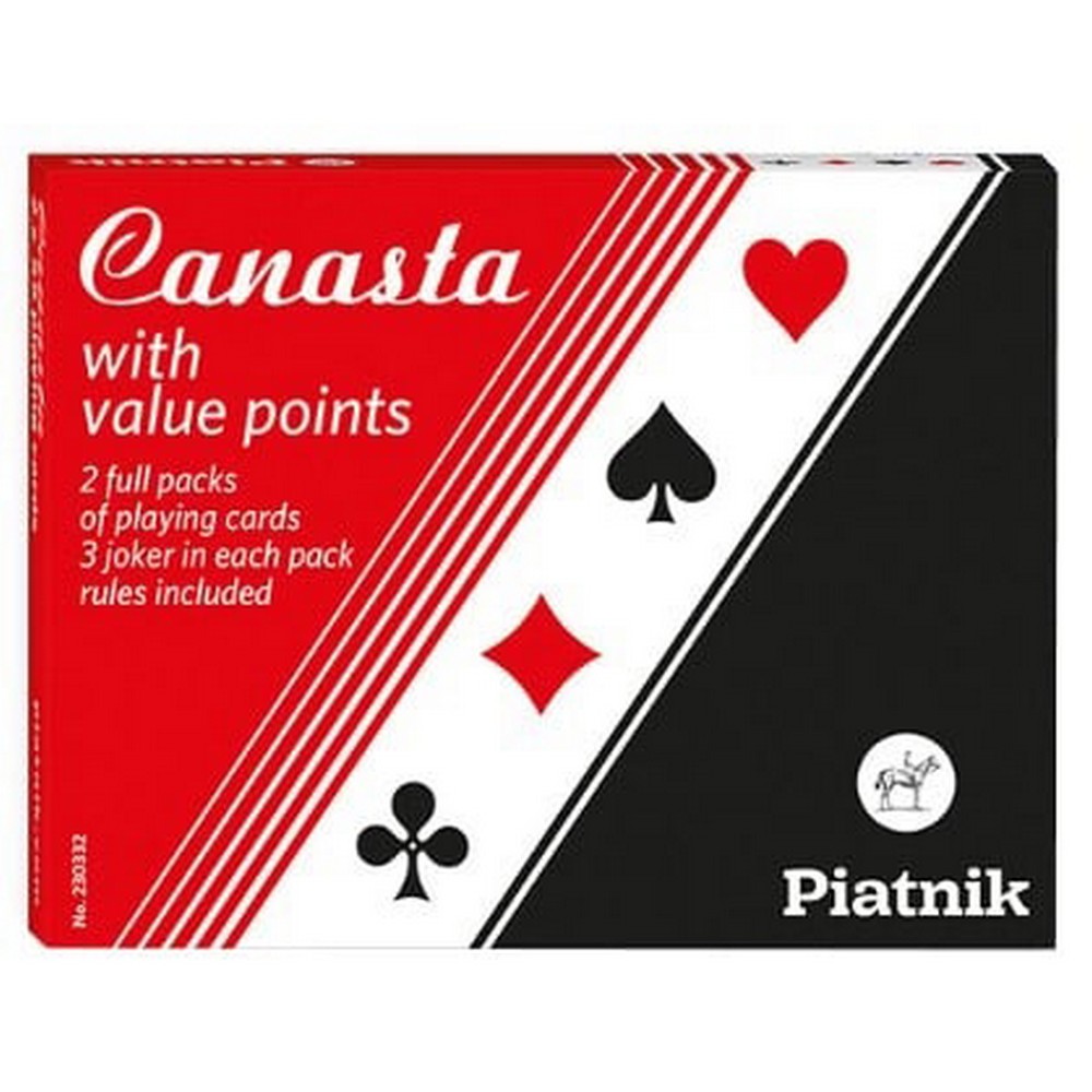 Canasta Twin Pack with Points - Piatnik Playing Cards Double Deck