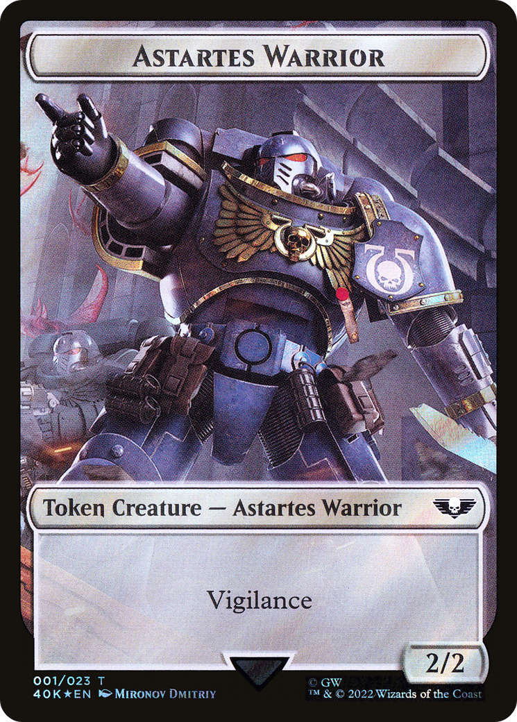 Astartes Warrior (T40K-01★) - Warhammer 40,000 Tokens Foil-1