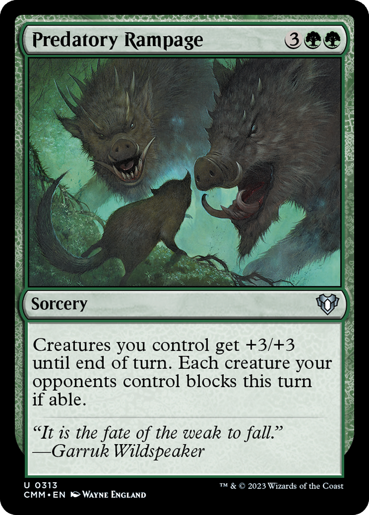 Predatory Rampage [Commander Masters]-1