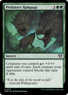 Predatory Rampage [Commander Masters]-1