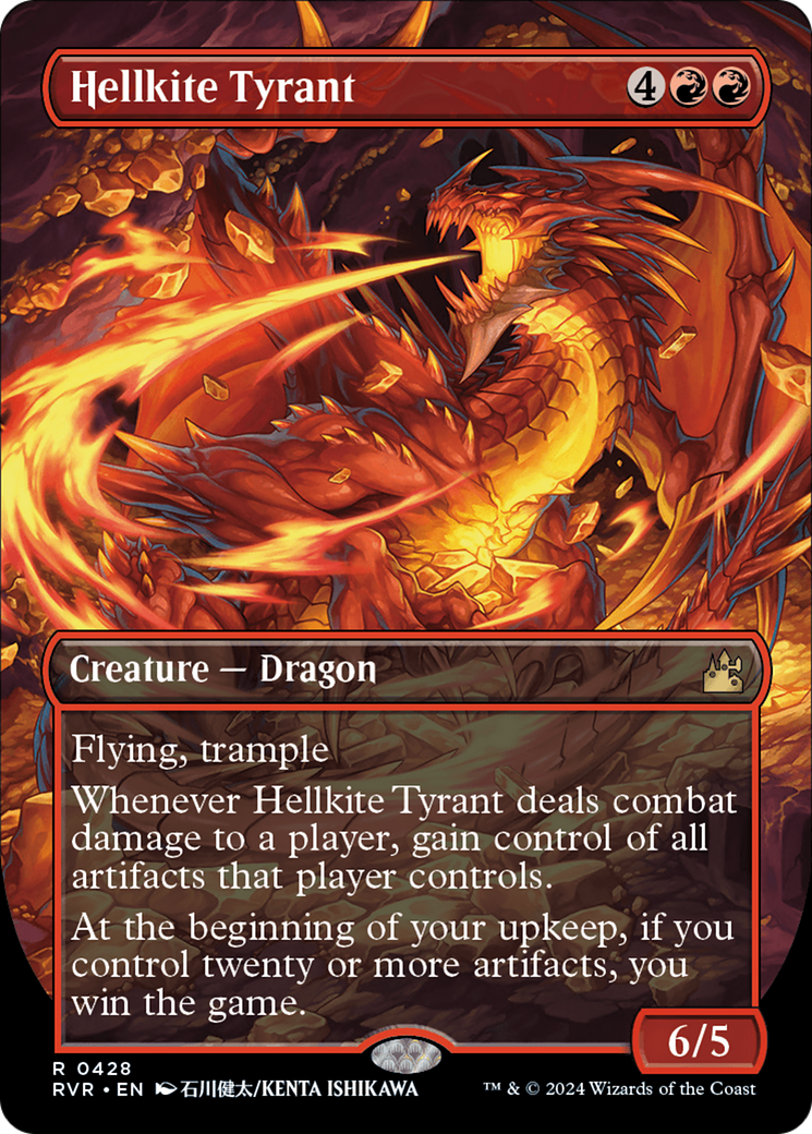 Hellkite Tyrant (Anime Borderless) [Ravnica Remastered]-1