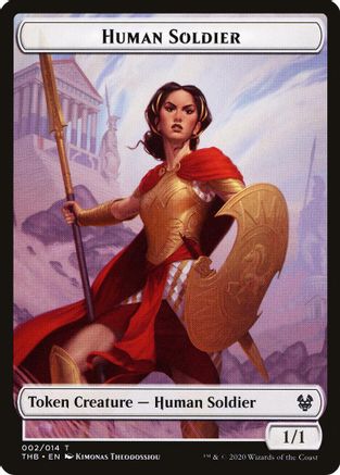 Human Soldier // Tentacle Double-Sided Token [Theros Beyond Death Tokens]-4