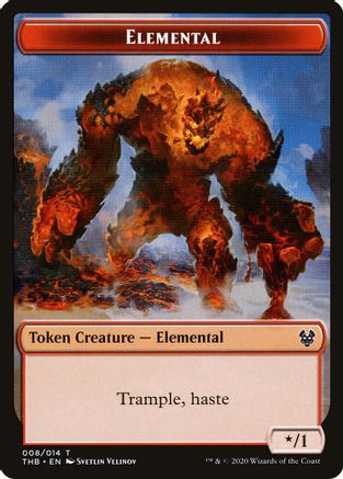 Elemental // Satyr Double-Sided Token [Theros Beyond Death Tokens]-4