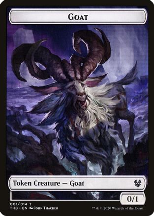 Goat // Satyr Double-Sided Token [Theros Beyond Death Tokens]-3