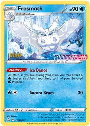Frosmoth (SWSH007) (Staff Prerelease Promo) [Sword & Shield: Black Star Promos]-1