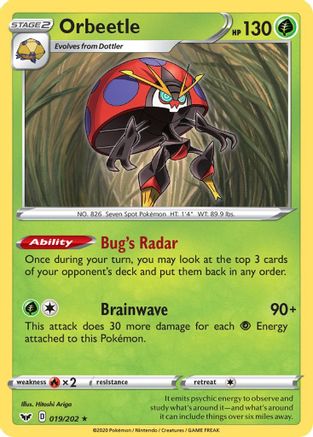 Orbeetle (019/202) [Sword & Shield: Base Set]-1