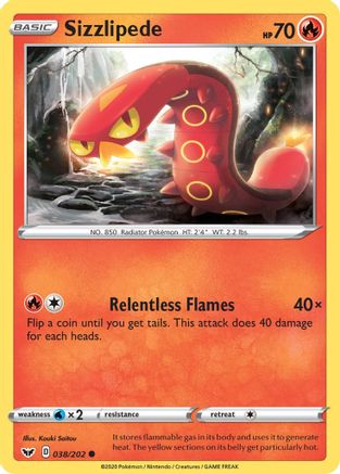 Sizzlipede (038/202) [Sword & Shield: Base Set]-1