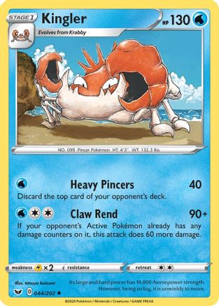 Kingler (044/202) [Sword & Shield: Base Set]-1