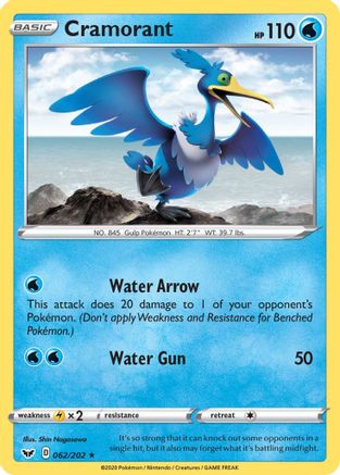 Cramorant (062/202) [Sword & Shield: Base Set]-1