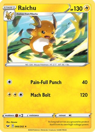 Raichu (066/202) [Sword & Shield: Base Set]-1