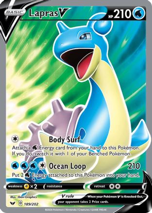 Lapras V (189/202) [Sword & Shield: Base Set]-1