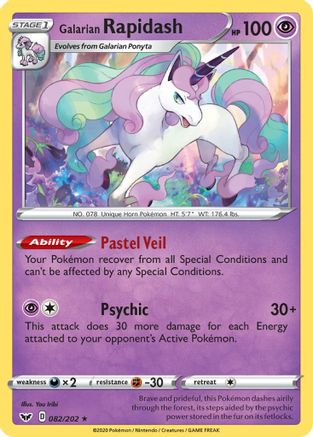 Galarian Rapidash (082/202) [Sword & Shield: Base Set]-1