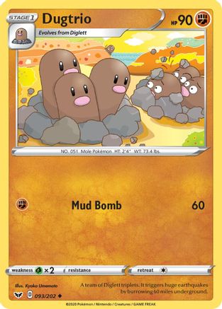 Dugtrio (093/202) [Sword & Shield: Base Set]-1