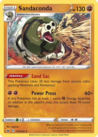 Sandaconda (110/202) [Sword & Shield: Base Set]-1