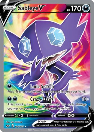 Sableye V (194/202) [Sword & Shield: Base Set]-1