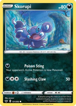 Skorupi (121/202) [Sword & Shield: Base Set]-1