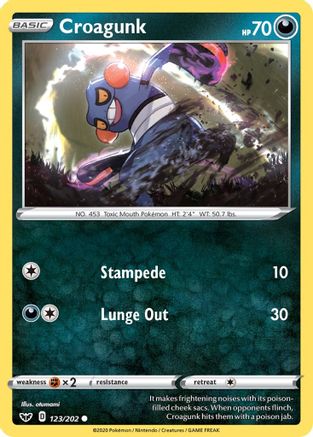 Croagunk (123/202) [Sword & Shield: Base Set]-1