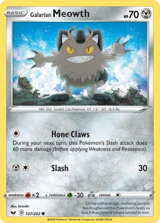 Galarian Meowth (127/202) [Sword & Shield: Base Set]-1