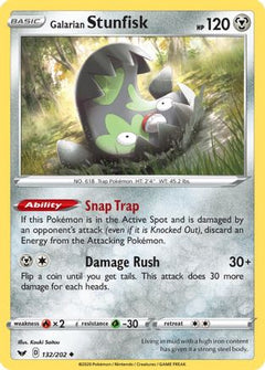 Galarian Stunfisk (132/202) [Sword & Shield: Base Set]-1