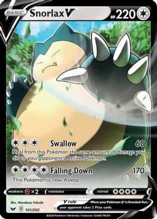 Snorlax V (141/202) [Sword & Shield: Base Set]-1