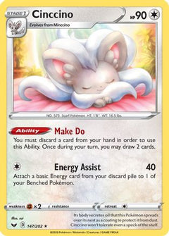 Cinccino (147/202) [Sword & Shield: Base Set]-1