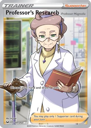 Professor's Research (201/202) (Professor Magnolia) [Sword & Shield: Base Set]-1