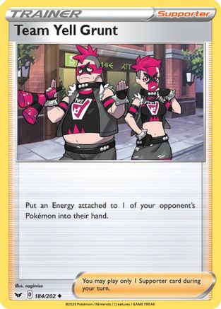 Team Yell Grunt (184/202) [Sword & Shield: Base Set]-1