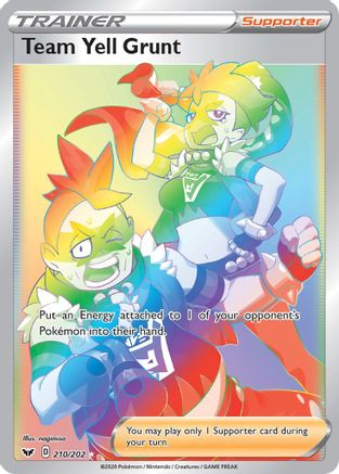 Team Yell Grunt (210/202) [Sword & Shield: Base Set]-1