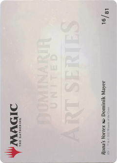 Rona's Vortex // Rona's Vortex (ADMU-016) - Dominaria United Art Series (Borderless)-2