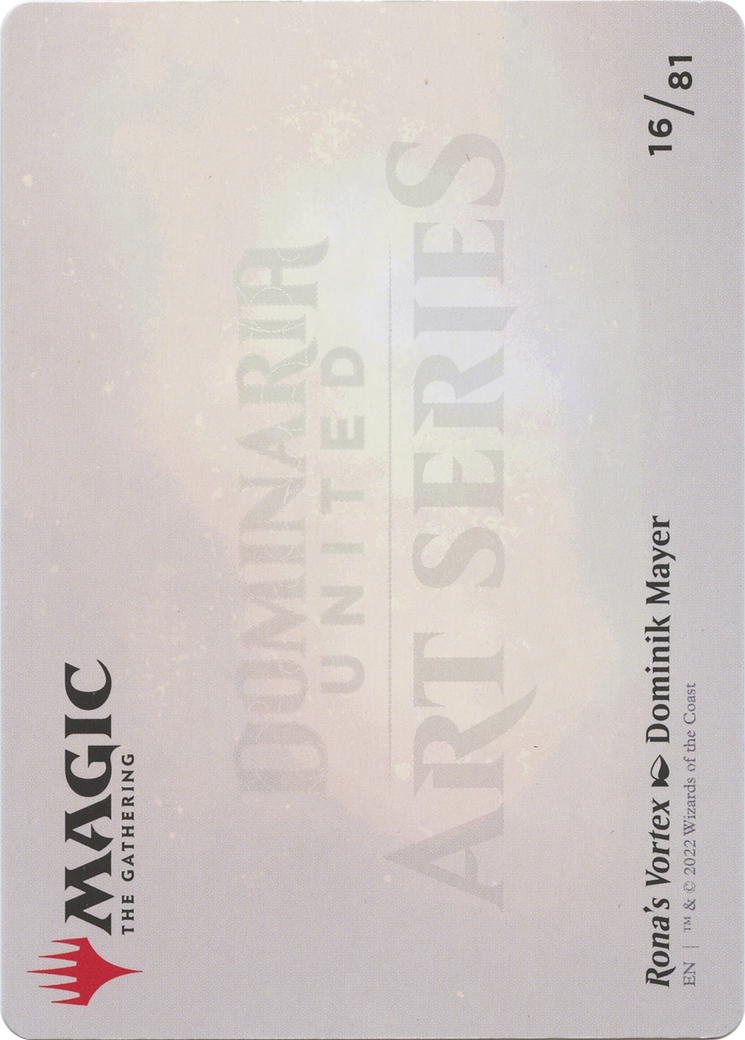 Rona's Vortex // Rona's Vortex (ADMU-016) - Dominaria United Art Series (Borderless)-2