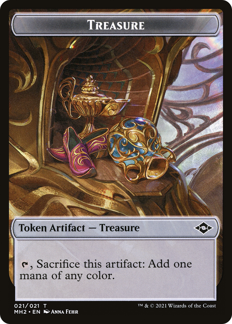 Treasure // Daretti Emblem Double-Sided Token [Secret Lair Drop Series]-1