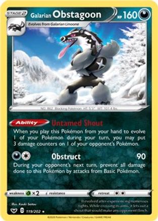 Galarian Obstagoon (119/202) (Theme Deck Exclusive) [Sword & Shield: Base Set]-1