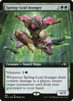 Spring-Leaf Avenger (Extended Art) [Kamigawa: Neon Dynasty]-1