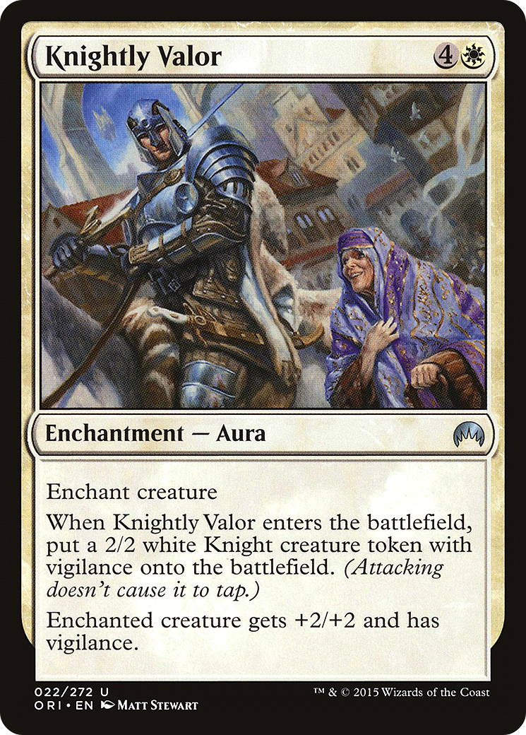 Knightly Valor [Magic Origins]-1