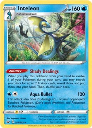 Inteleon (058/202) (Theme Deck Exclusive) [Sword & Shield: Base Set]-1