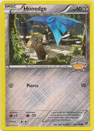Honedge (83/146) (Regional Championship Promo) [XY: Base Set]-1