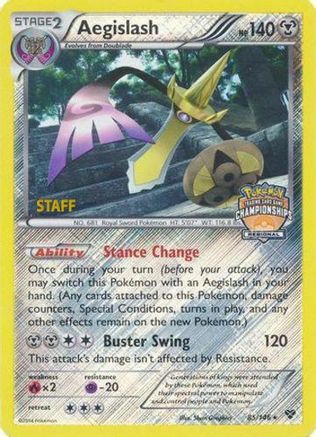 Aegislash (85/146) (Regional Championship Promo Staff) [XY: Base Set]-1