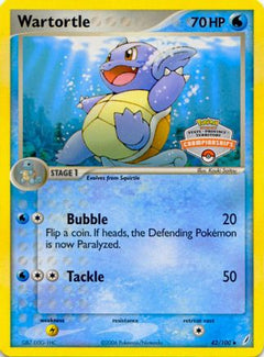 Wartortle (42/100) (States Championship Promo) [EX: Crystal Guardians]-1