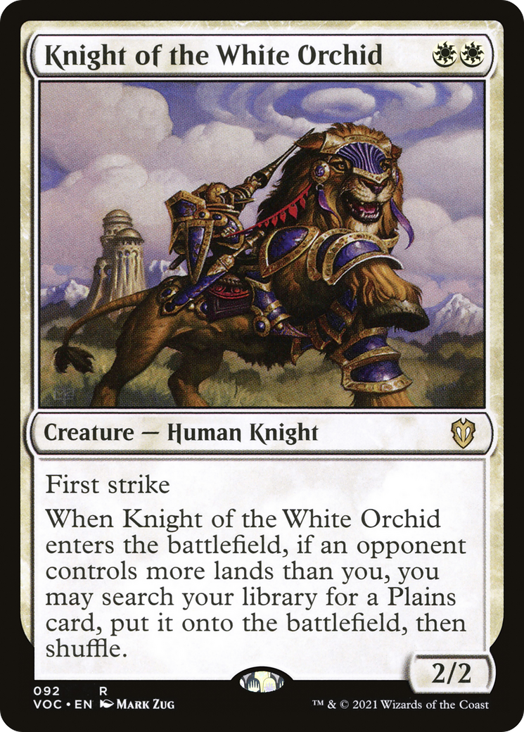 Knight of the White Orchid [Innistrad: Crimson Vow Commander]-1