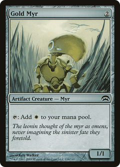 Gold Myr [Planechase]-1