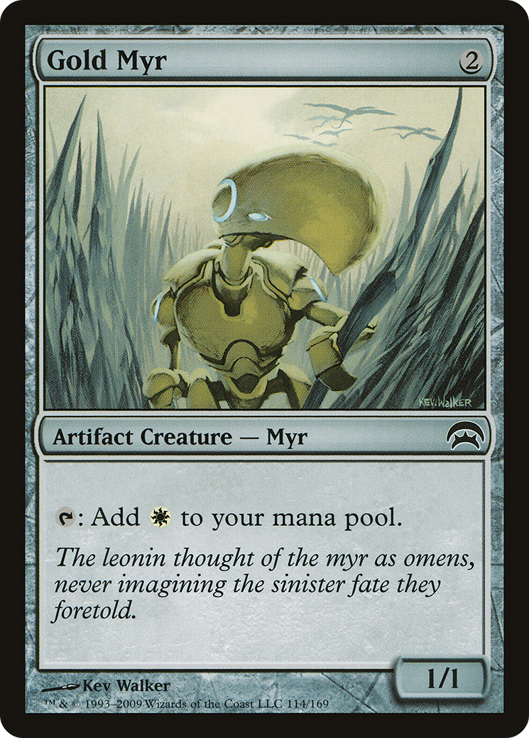 Gold Myr [Planechase]-1